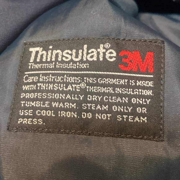 FASHION WORLD Career Apparel NWT Size 44 Reg Navy Thinsulate Trench Coat - Picture 12 of 12